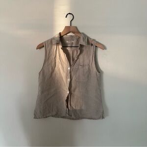 Esby Linen Button Down Tank
